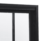 Janela de Correr 4 Folhas 1,00x1,20m Alumínio Pintado Preto Grade quadrada Linha Vivace Artens