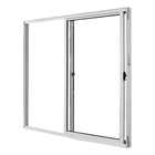Janela de Correr 2 Folhas Alumínio Pintado Branco Linha Fortline com Vidro Comum Incolor 1,00x1,50m Atlântica