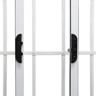 Janela de Correr 4 Folhas Alumínio Pintado Branco com Grade Vertical 1,00x1,50m Linha Home 3A Alumínio