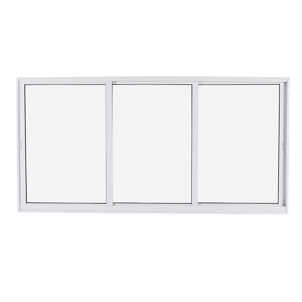 Janela de Correr 3 Folhas 1,00x1,50m Alumínio Pintado Branco Linha Vivace Artens