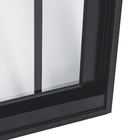 Janela de Correr 2 Folhas 1,00x1,50m Alumínio Pintado Preto Grade Quadrada Linha Vivace Artens