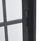 Janela de Correr 2 Folhas 1,00x1,50m Alumínio Pintado Preto Grade Quadrada Linha Vivace Artens