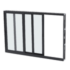 Janela de Correr 3 Folhas 1,00x1,50m Alumínio Pintado Preto Linha Vivace Artens