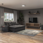 Janela de Correr 4 Folhas 1,00x2,00m Alumínio Pintado Branco Linha Vivace Artens