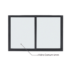 Janela de Correr 2 Folhas 1,20x1,20m Alumínio Pintado Preto Linha Vivace Artens