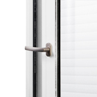 Janela de Correr 2 Folhas Alumínio Pintado Branco com Persiana Blackout 110V 1,20x1,50m Linha Veneza 3A Alumínio