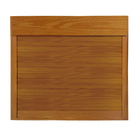 Janela de Correr 2 Folhas Alumínio Pintado Madeirado com Persiana Blackout 1,20x1,50m Linha Veneza 3A Alumínio