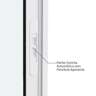 Janela de Correr 2 Folhas 1,20x1,50m Alumínio Pintado Branco Linha Vivace Artens