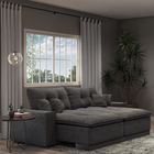 Janela de Correr 2 Folhas 1,20x1,50m Alumínio Pintado Branco Grade Quadrada Linha Vivace Artens