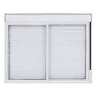 Janela de Correr 2 Folhas 1,20x1,50m Alumínio Pintado Branco com Persiana Blackout Linha Vivace Artens