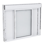 Janela de Correr 2 Folhas 1,20x1,50m Alumínio Pintado Branco com Persiana Blackout Linha Vivace Artens