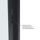 Janela de Correr 2 Folhas 1,20x1,50m Alumínio Pintado Preto Linha Vivace Artens