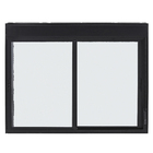 Janela de Correr 2 Folhas 1,20x1,50m Alumínio Pintado Preto com Persiana Blackout Linha Vivace Artens