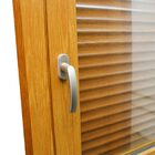 Janela de Correr 2 Folhas Alumínio Pintado Madeirado com Persiana Blackout 220V 1,20x2,00m Linha Veneza 3A Alumínio