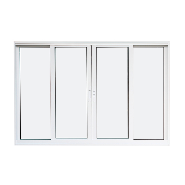 Janela de Correr 4 Folhas 1,20x2,00m Alumínio Pintado Branco Linha Vivace Artens