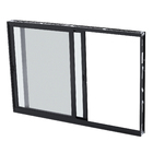 Janela de Correr 2 Folhas 1,20x2,00m Alumínio Pintado Preto Linha Vivace Artens