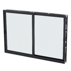 Janela de Correr 2 Folhas 1,20x2,00m Alumínio Pintado Preto Linha Vivace Artens