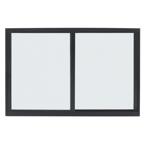 Janela de Correr 2 Folhas 1,20x2,00m Alumínio Pintado Preto Linha Vivace Artens