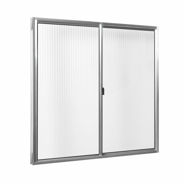Janela De Correr 100x100 2 Folhas Vidro Natural Canelado Líde