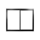 Janela de Correr 2 Folhas Alumínio Pintado Preto Stander n/a com Vidro Transparente 1x1,2m CRV