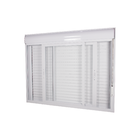 Janela de Correr 2 Folhas Alumínio Pintado Branco com Persiana Blackout Motorizado 110V 2,00x1,20m Linha Nobre CRV