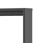 Janela de Correr 2 Folhas Alumínio Pintado Preto Linha Slim com Vidro Liso Incolor 1,00x1,20m Líder