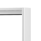 Janela de Correr 2 Folhas Alumínio Pintado Branco Linha Slim com Vidro Liso Incolor 1,00x1,20m Líder