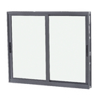 Janela de Correr 2 Folhas Alumínio Pintado Cinza com Vidro Comum Transparente 1,20x2,00m Linha Vivace Artens