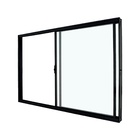 Janela de Correr 2 Folhas Alumínio Pintado Preto Classic com Vidro Transparente 100x100cm CRV