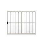 Janela De Correr 2 Folhas C/grade Alumínio Branco 1.00 X 1.50