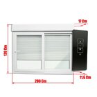 Janela De Correr 2 Folhas E Controle Remoto 120x200cm Branca