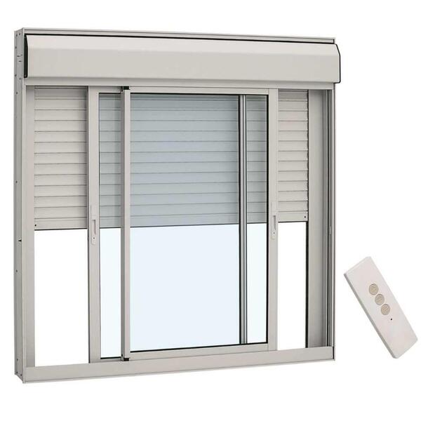 Janela De Correr 2 Folhas Persiana Integrada Branco C/control