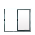 Janela De Correr 2 Folhas S/ Grade Aluminio Brilhante 1.00 X