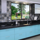 Janela De Correr 2 Folhas S/grade Aluminio Preto 1.00 X 1.20