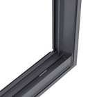 Janela de Correr 3 Folhas Alumínio Pintado Cinza com Vidro Comum Transparente 1,20x2,00m Linha Vivace Artens