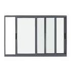 Janela de Correr 3 Folhas Alumínio Pintado Cinza com Vidro Comum Transparente 1,20x2,00m Linha Vivace Artens