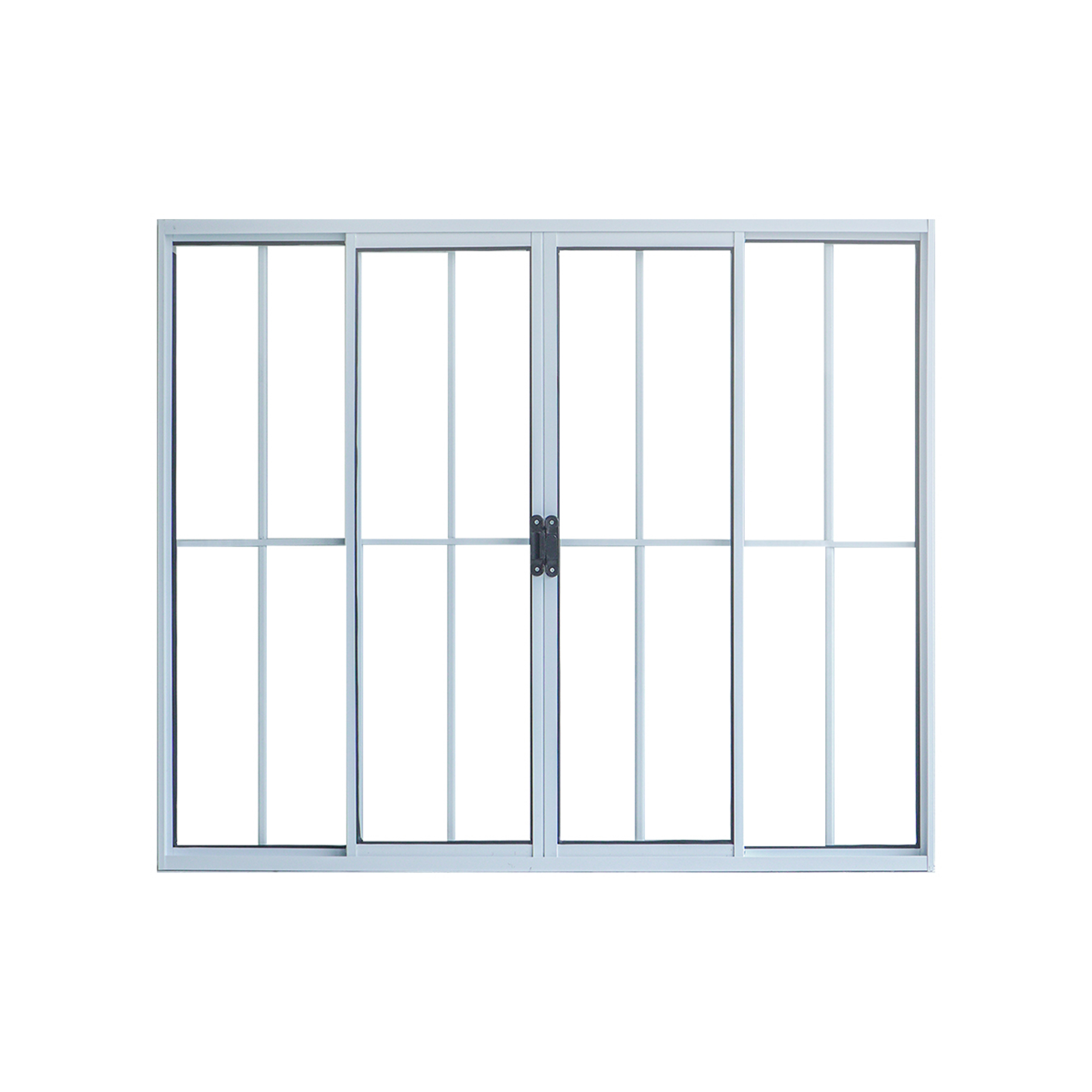 Janela de Correr em Alumínio com Grade Slim Líder