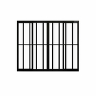 Janela de Correr 4 Folhas C/ Grade 1.00 X 1.20 Aluminio Preto