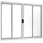 Janela de Correr 4 Folhas Central Brilhante 100x200cm Ecosul