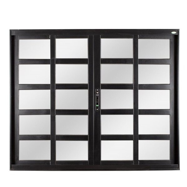 Janela De Correr 4 Folhas Travessa Com Vidro Liso 100x120cm