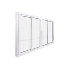 Janela De Correr Abertura Central 4 Folhas Com Grade Vidro Li