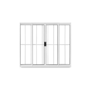 Foto de Janela De Correr Abertura Central 4 Folhas Grade Vidro Liso 1