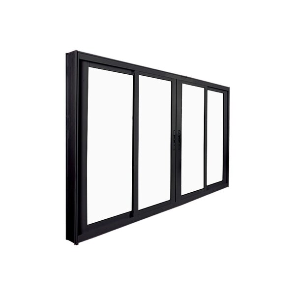 Janela De Correr Abertura Central 4 Folhas Vidro Liso 100x150