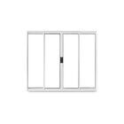 Janela De Correr Abertura Central 4 Folhas Vidro Liso 100x150