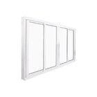 Janela De Correr Abertura Central 4 Folhas Vidro Liso 100x200