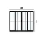 Janela De Correr Abertura Central Exclusiva 4 Folhas Grade Vi
