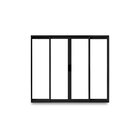 Janela De Correr Abertura Central Exclusiva 4 Folhas Vidro Li