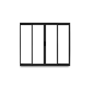 Foto de Janela De Correr Abertura Central Exclusiva 4 Folhas Vidro Li