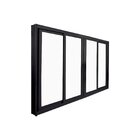 Janela De Correr Abertura Central Premium 4 Folhas Vidro Liso