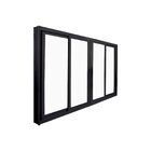 Janela De Correr Abertura Central Premium 4 Folhas Vidro Liso